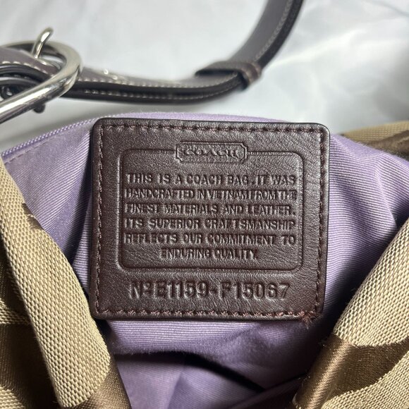 Coach Brown and Tan Shoulder Bag - Picture 7 of 7